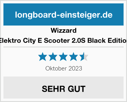 Wizzard Elektro City E Scooter 2.0S Black Edition Test