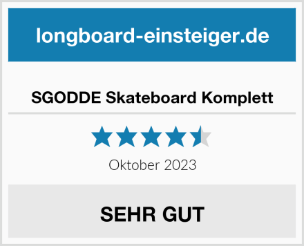 SGODDE Skateboard Komplett Test