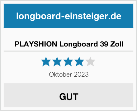  PLAYSHION Longboard 39 Zoll Test