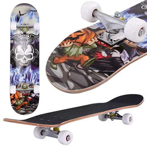  fiugsed Skateboard Totenkopf Design