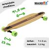 MAXOfit Longboard Ahorn/Bambus Deck